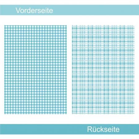 Kariert türkis - Designpapier